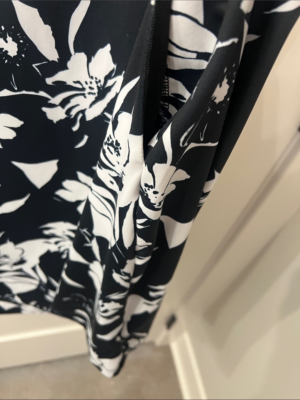 Columbia Black & White Floral Sleeveless Dress - Picture 3 of 6
